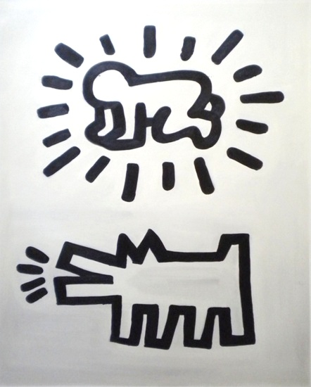 Vendita falso d'autore Wolf di Keith Haring